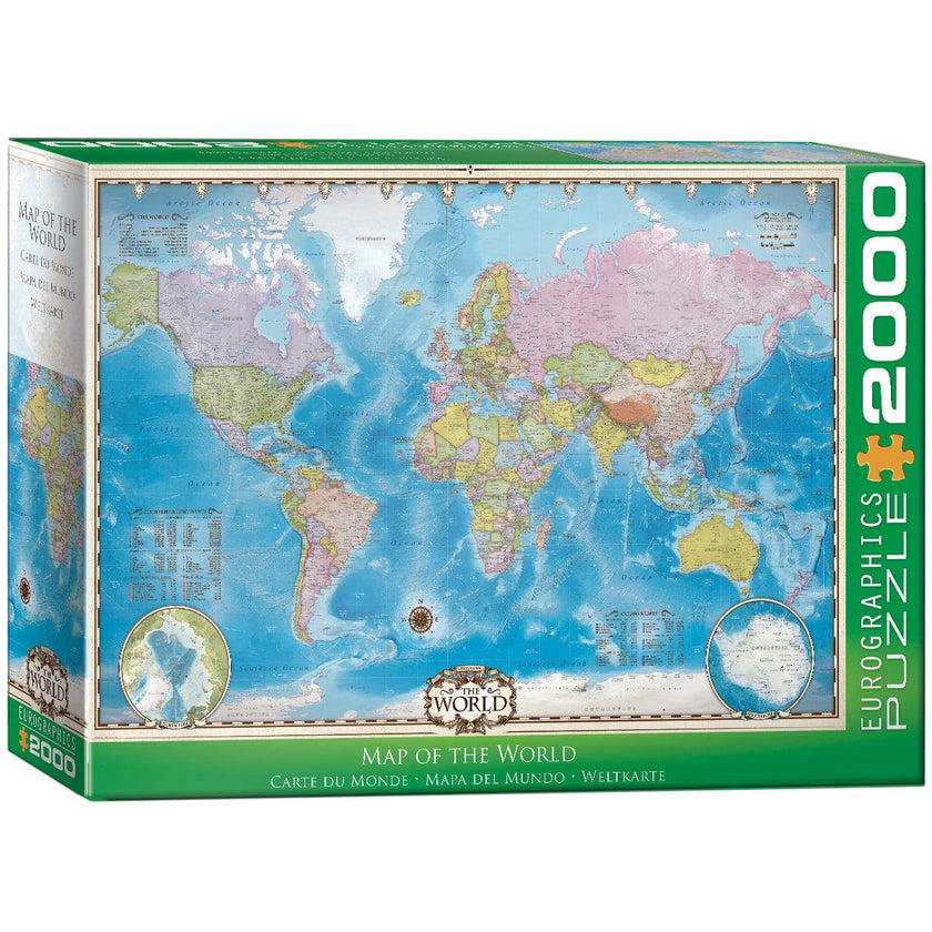 Eurographics - Carte du Monde (Jigsaw Puzzle 2000 pièces)