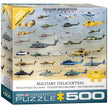 Eurographics - Military Helicopters (500 pc - Large Puzzle Pieces)