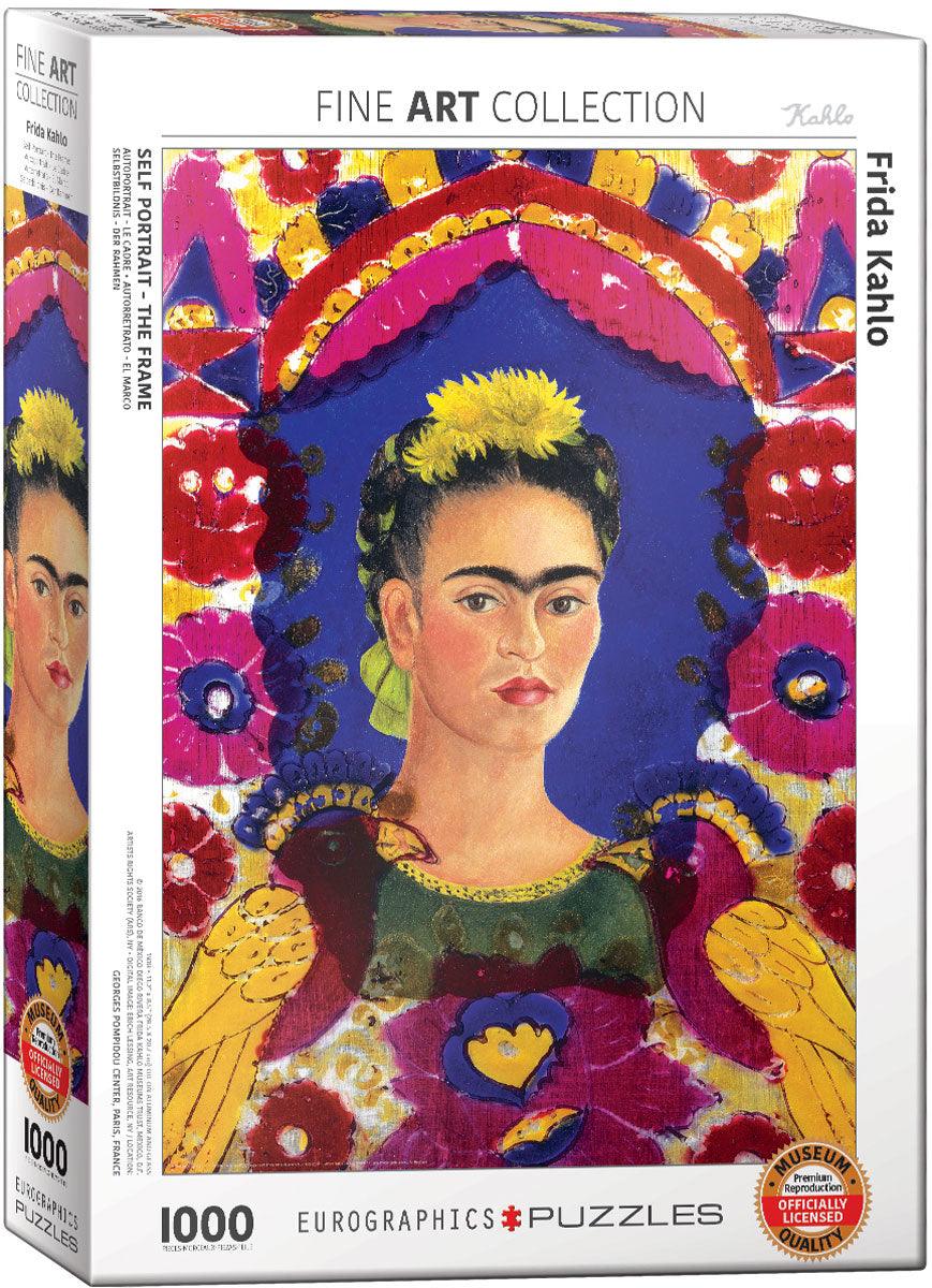 Eurographics - Autoportrait avec cadre de Frida Kahlo (Jigsaw Puzzle 1000 pièces)
