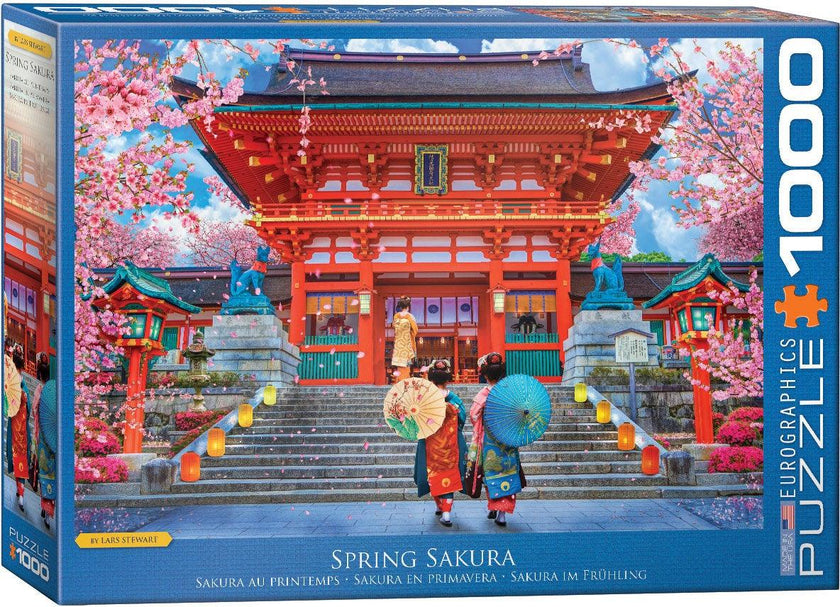 Eurographics - Spring Sakura By David Mclean (1000-Piece Puzzle)