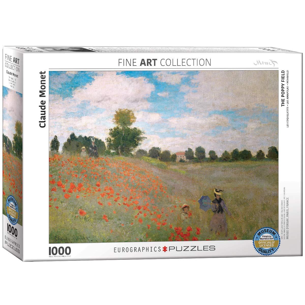 Eurographics - Le Champ de Pivoines de Claude Monet (Jigsaw Puzzle 1000 pièces)