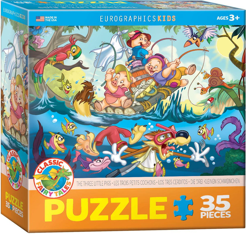 Eurographics - Les Trois Petits Cochons (Puzzle 35 pièces)