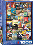 Eurographics - Travel Usa - Vintage Posters (1000-Piece Puzzle)
