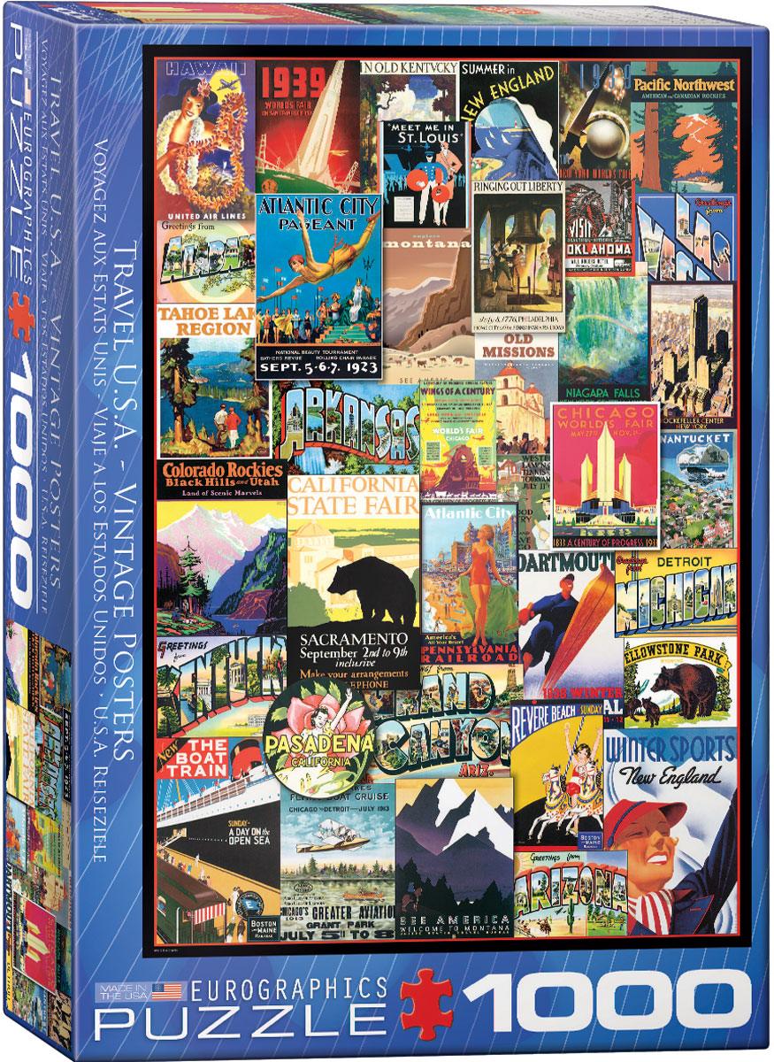 Eurographics - Travel Usa - Vintage Posters (1000-Piece Puzzle)