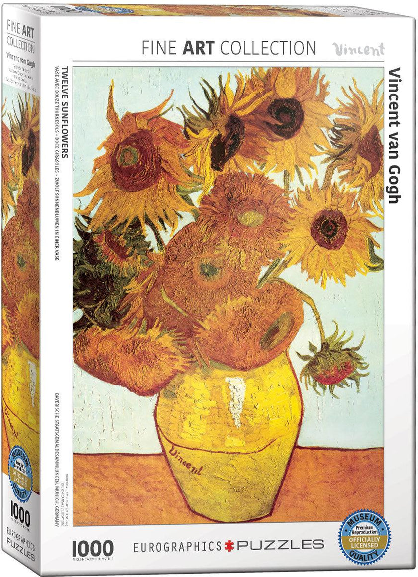 Eurographics - Twelve Sunflowers By Vincent Van Gogh (1000-Piece Puzzle)