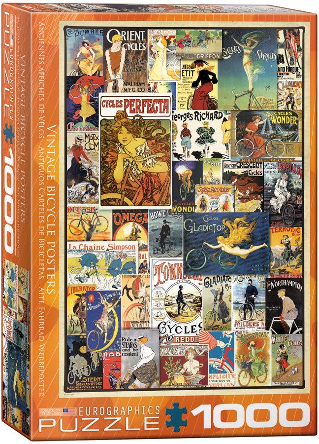 Eurographics - Vintage Bicycles Posters (1000-Piece Puzzle)