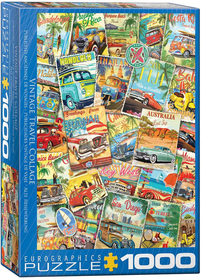 Eurographics - Vintage Travel Collage (1000-Piece Puzzle)