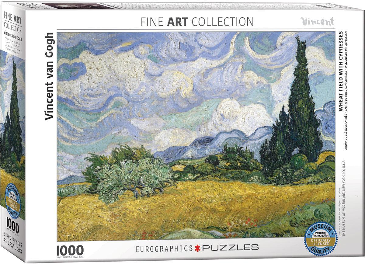 Eurographics - Wheat Field With Cypresses (1000-Piece Puzzle)