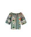 European American Fashion Floral Print Women's Blouse