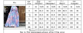 European And American  Dubai Middle East Pure Beautiful Printed Dress, Ankle-length Printed Maxi Dress Fashionable Abaya Dress
