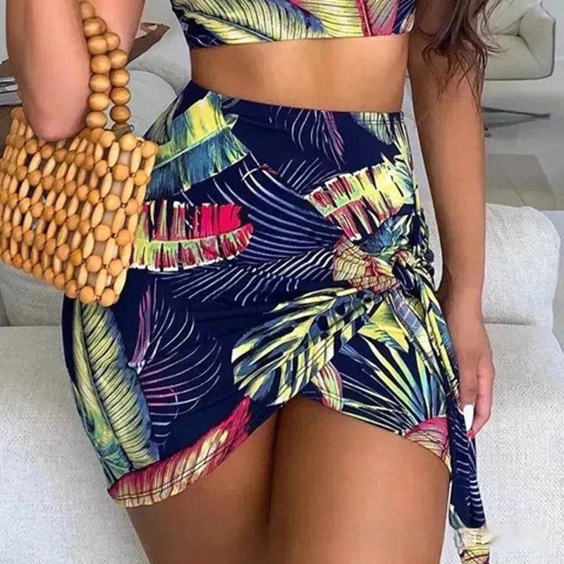 European And American Navy Blue Printed Shoulder Suit