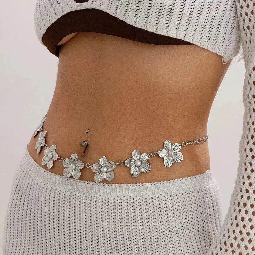 European And American Ocean Vacation Style Starfish Waist Chain Summer  Beach Chain for Women