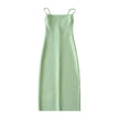 European And American Style Sold Color Sleeveless Midi Suspender Split Dress