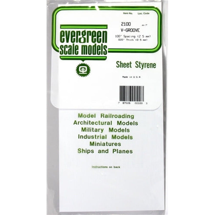 Evergreen Scale Models 2100 6 x 12