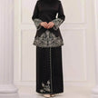Exquisite Embroidery Two-piece Suit for Turkey Dubai Middle East Women Abaya inspired