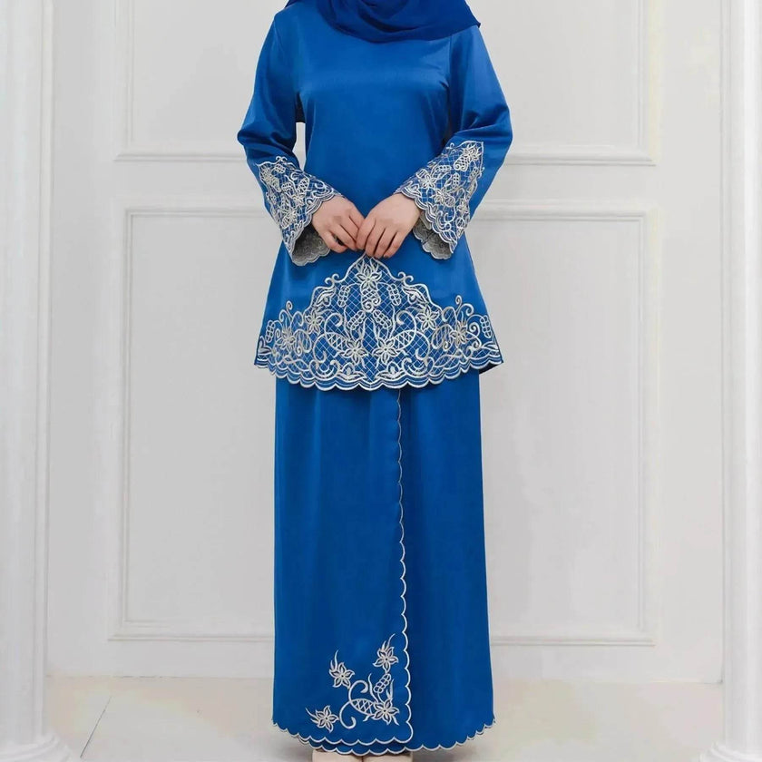 Exquisite Embroidery Two-piece Suit for Turkey Dubai Middle East Women Abaya inspired