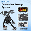 EZee Life Bariatric Rollator CH3019 | Heavy-Duty 400 lb Extra-Wide Walker Canada