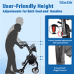 EZee Life Bariatric Rollator CH3019 | Heavy-Duty 400 lb Extra-Wide Walker Canada