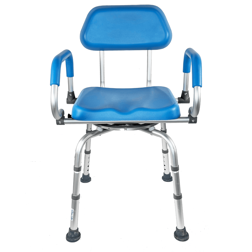EZee Life CH2075 Swivel Shower Chair | 360 Seat Padded Arms 350 lb Canada