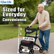 EZee Life Folding Rollator Walker CH2077 | Lightweight Height-Adjustable Mobility Aid Canada