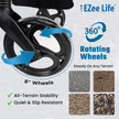EZee Life Folding Rollator Walker CH2077 | Lightweight Height-Adjustable Mobility Aid Canada