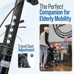 EZee Life Lightweight Steel Rollator CH3017 | European Design 4-Wheel Walker Canada