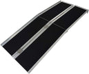 EZ6RGT EZee Life Portable Wheelchair Ramp 6 Ft - Folding Aluminum, 600 lb Capacity with Grip Tape & Side Rails