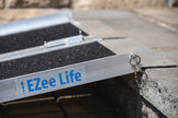 EZ6RGT EZee Life Portable Wheelchair Ramp 6 Ft - Folding Aluminum, 600 lb Capacity with Grip Tape & Side Rails