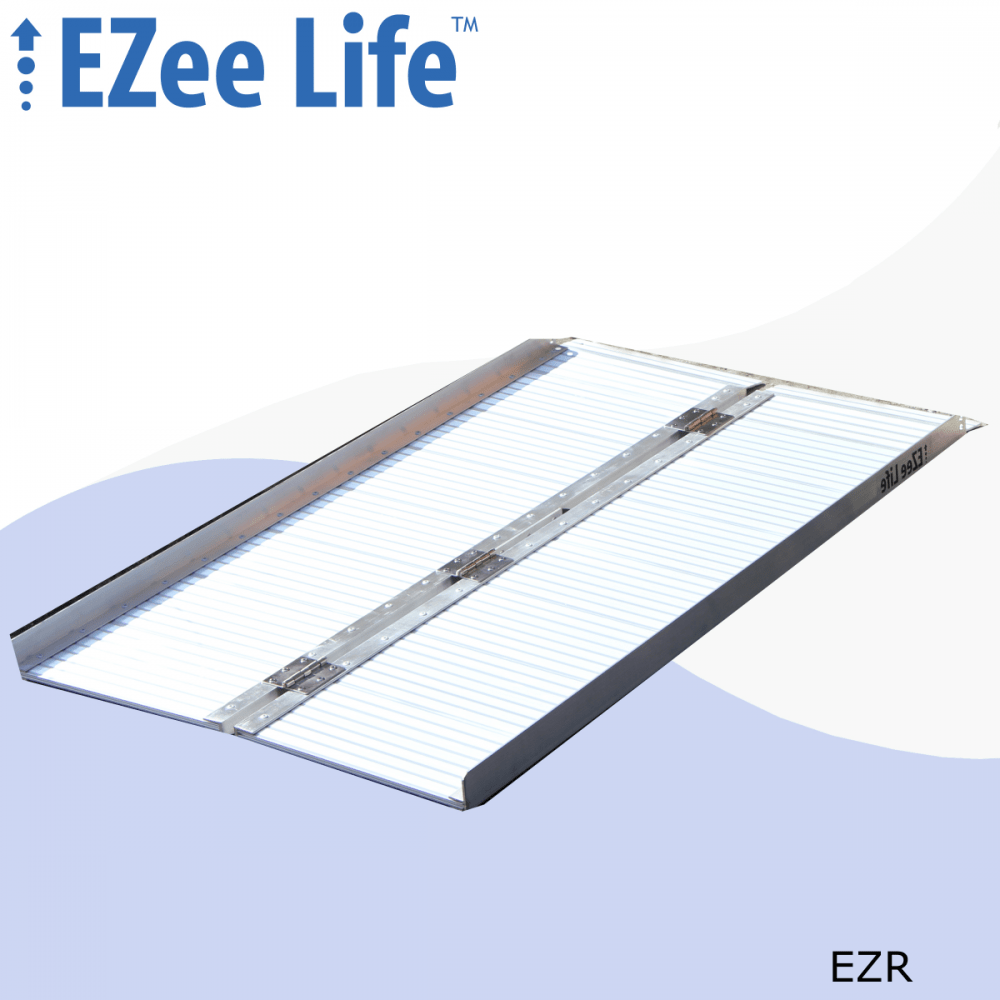 EZee Life Single Fold Portable Wheelchair Ramp Without Grip Tape | 3’ to 6’ Lengths | Free Shipping Canada
