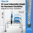 EZee Life CH2076 Sliding Swivel Padded Transfer Bench | 360 Shower Chair Canada