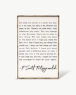 F. Scott Fitzgerald Wood Sign