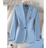 Women's Temperament Office Suit Set – Jacket & Pants, 3 Colors, S–4XL (Canada & USA)