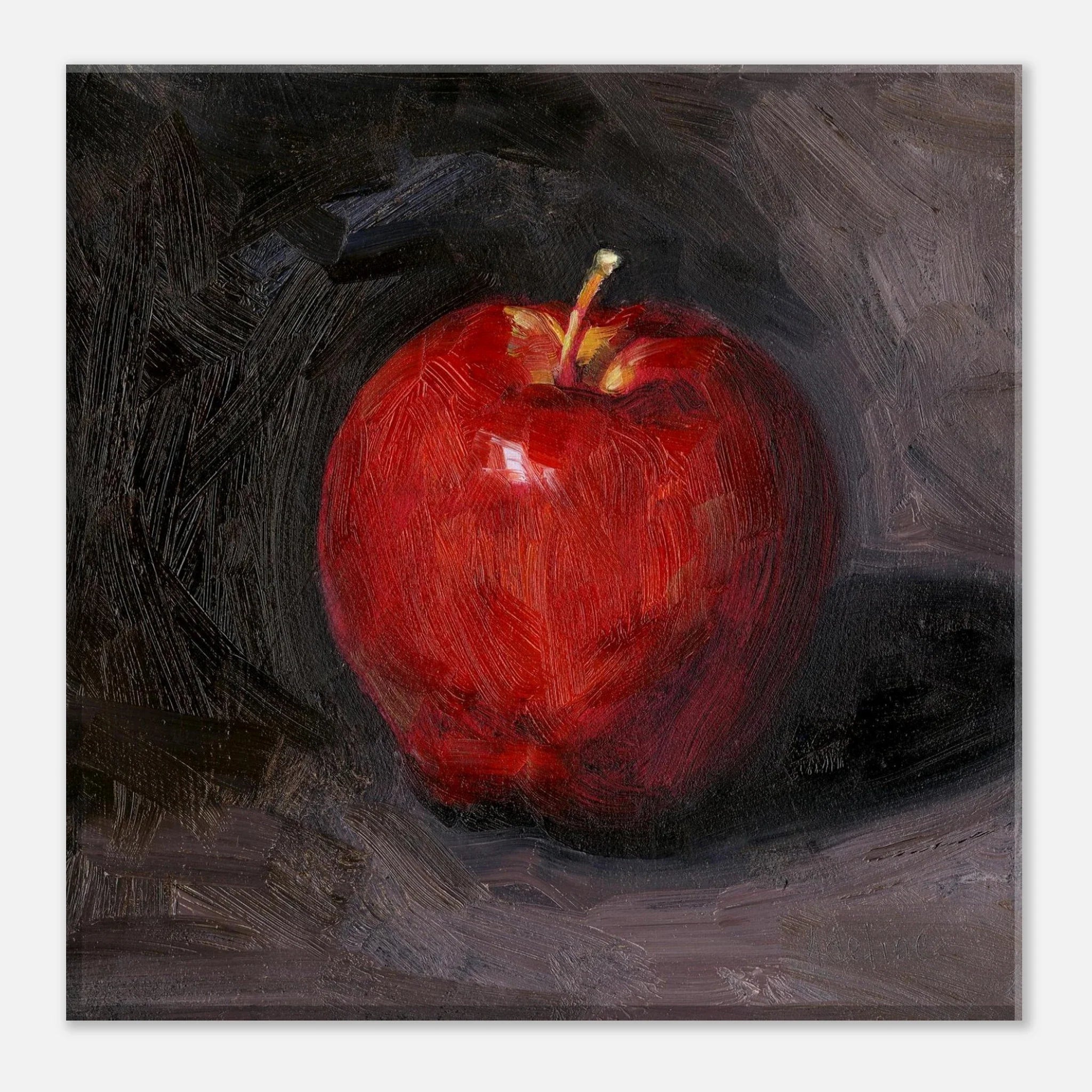 Vibrant Apple Canvas Print - Cheerful Fruit Kitchen Décor