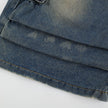 Old Washing Workwear Denim Shorts Men Jeans