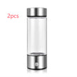 Hydrogen Water Bottle Generator – Electric Rechargeable Antioxidant Hydrogen-Rich Water Maker | 500ml Borosilicate Glass