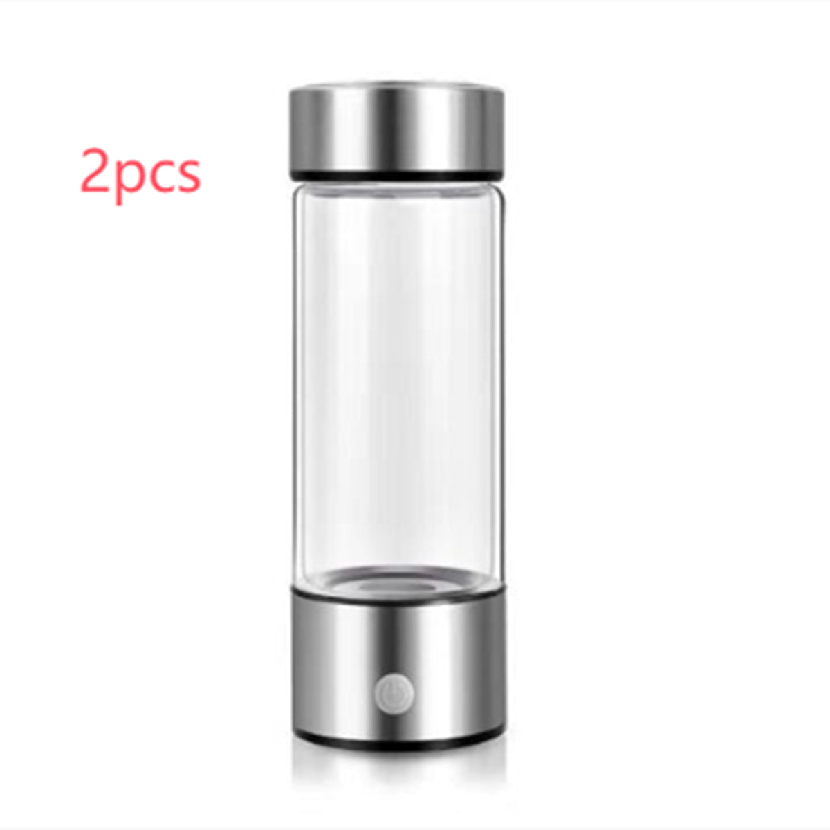 Hydrogen Water Bottle Generator – Electric Rechargeable Antioxidant Hydrogen-Rich Water Maker | 500ml Borosilicate Glass