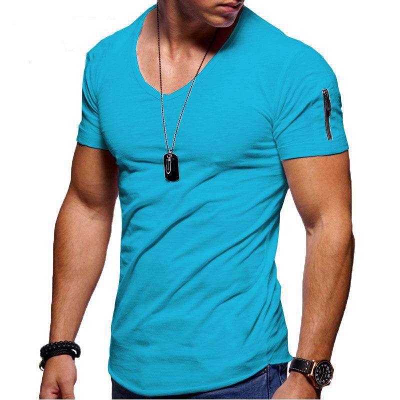 Men's Short Sleeve Cotton Casual Polo T shirt
