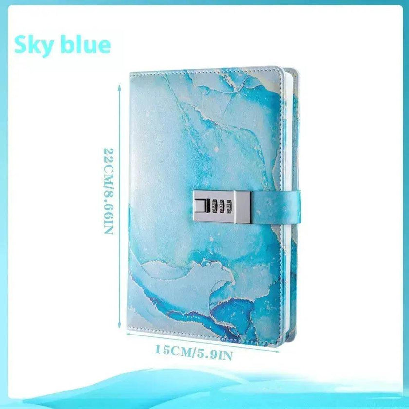 A5 Password-protected Noteboy Diary With Lock Creative Trend Journal Book Student Smart  Notepad Stationery Leather Notebook