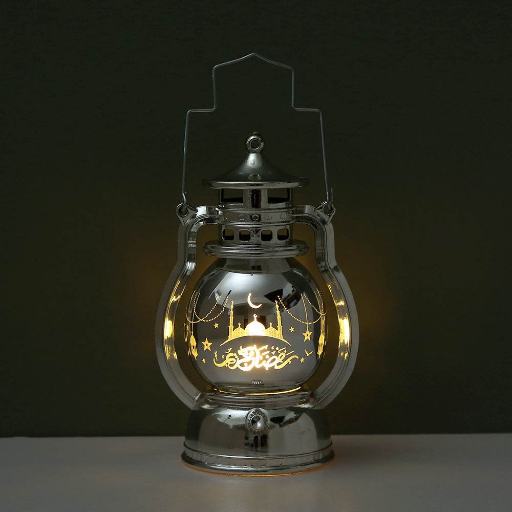 Ramadan Eid Mubarak Lantern Led Lights Party Decor Kids Gifts Middle East laser carved lantern