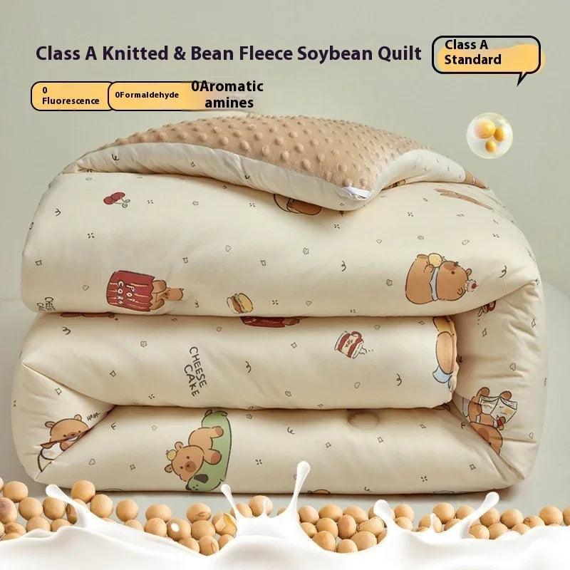 Beanie Velvet Quilt Soybean Fiber Duvet Insert Autumn And Winter