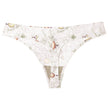 Women's Seamless Floral Print Low-Waist Briefs No-Trace Breathable