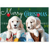 Puppy Christmas Cards – Pack of 10 Premium Folded Greeting Cards