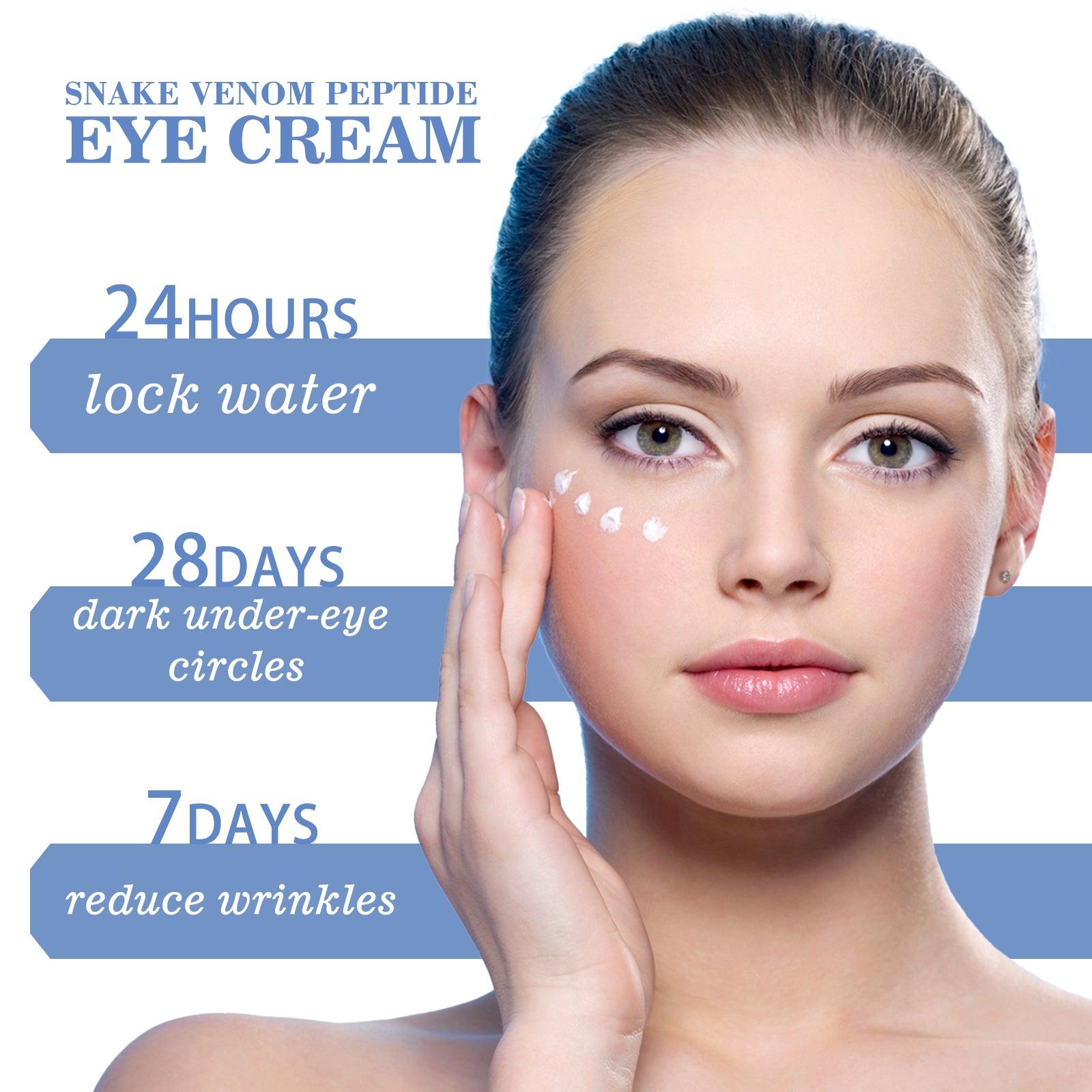 Snake Venom Peptide Eye Cream Deer Collagen Centella Asiatica Dark Circles Fine Lines Edema Firming
