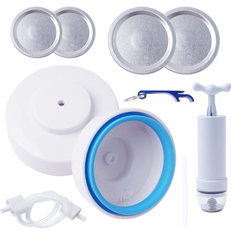 Mason Jar Vacuum Seal Kit, Plastic and Silicone Food Storage Sealer