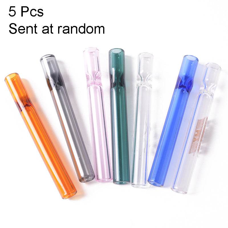 High Bay Silicon Glass Cigarette Holder Hookah Accessories Color Random