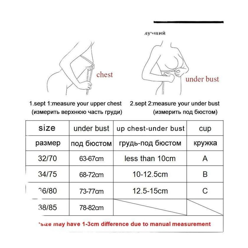 Women's Strapless Push-Up Bra with Front Buckle and Non-Slip Design