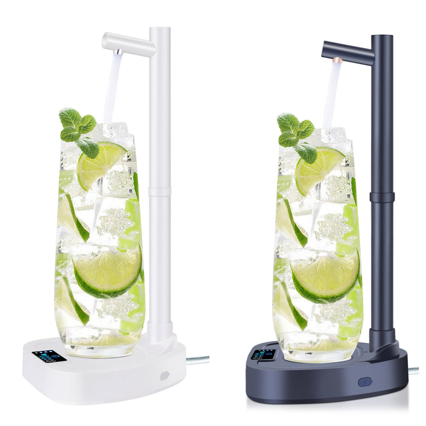Rechargeable Electric Water Dispenser Pump with Extension Tube – Blue & White
