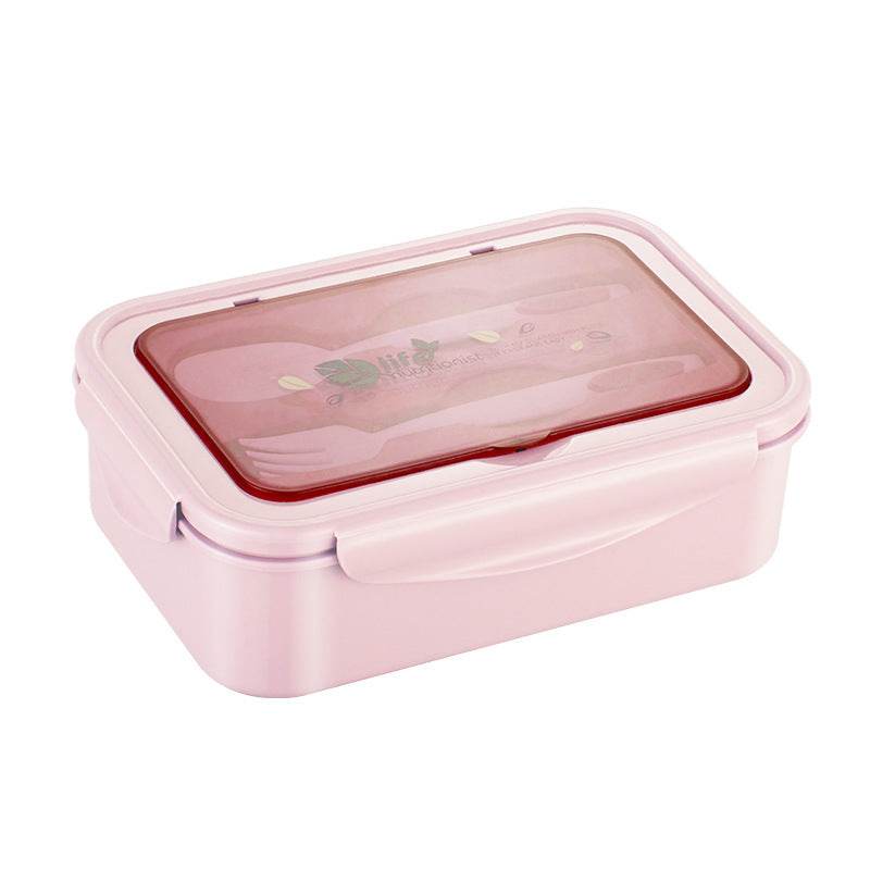 Kids Plastic Bento Lunch box with Cutleries