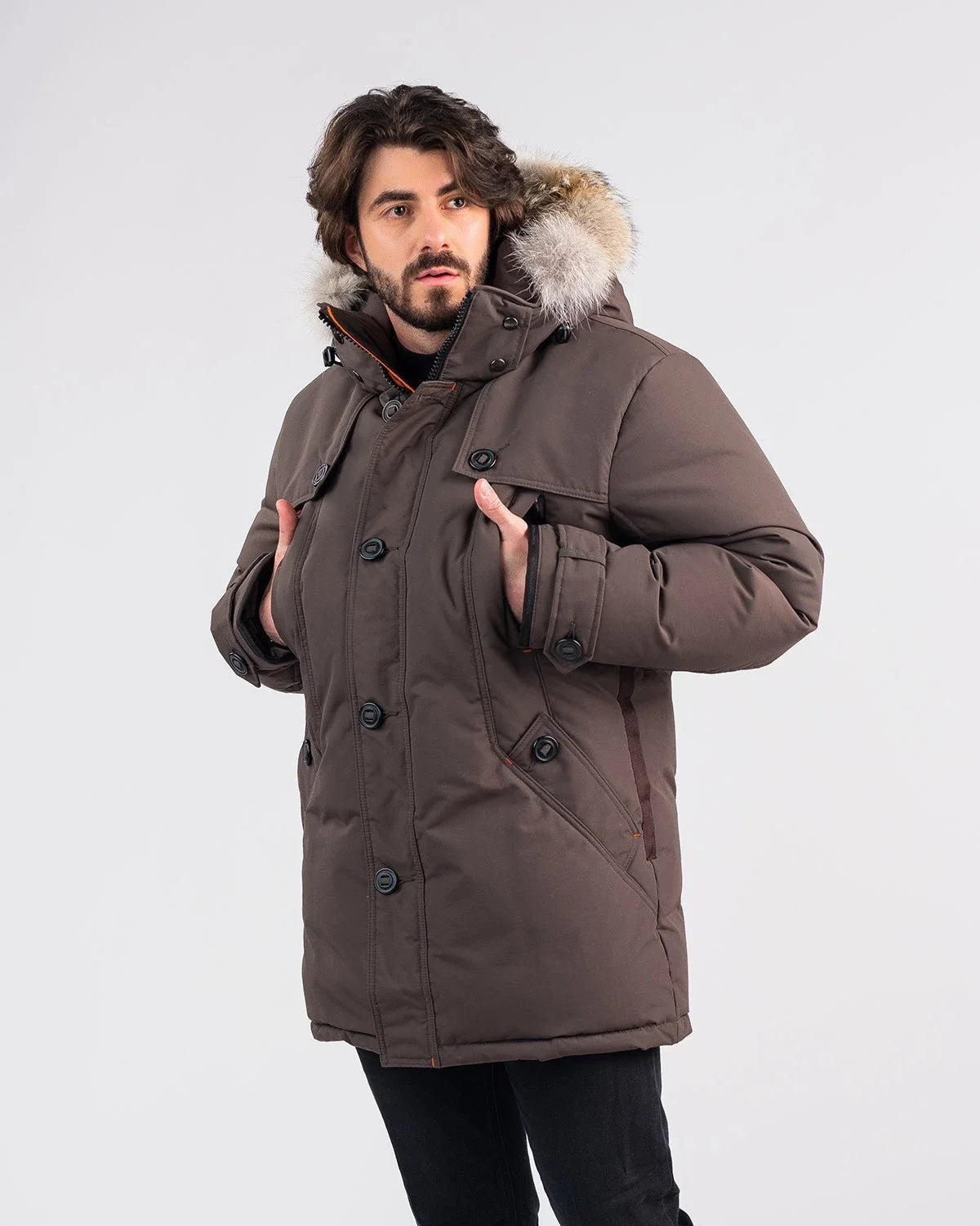 Outdoor Survival Canada OSC Men's Malruk -40 Down Parka - Cold Lake Blue, XL - ON DISPLAY