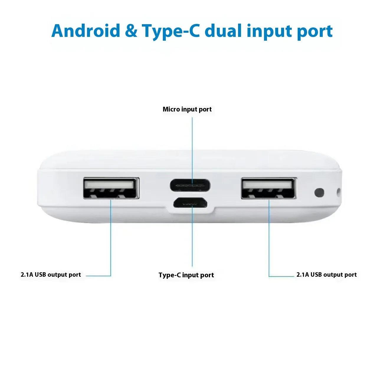 Fashion Ultra-thin Mini Mobile Power Bank